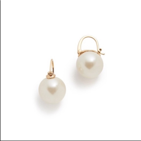 KATE SPADE ♠️ CLASSIC PEARL EARRINGS NWT - Picture 3 of 6